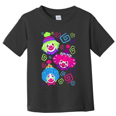 Clown Circus Carnival Costume Birthday Theme Party Toddler T-Shirt