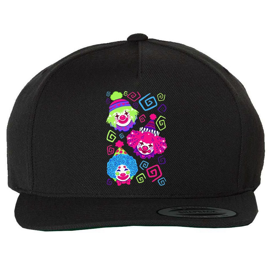 Clown Circus Carnival Costume Birthday Theme Party Wool Snapback Cap