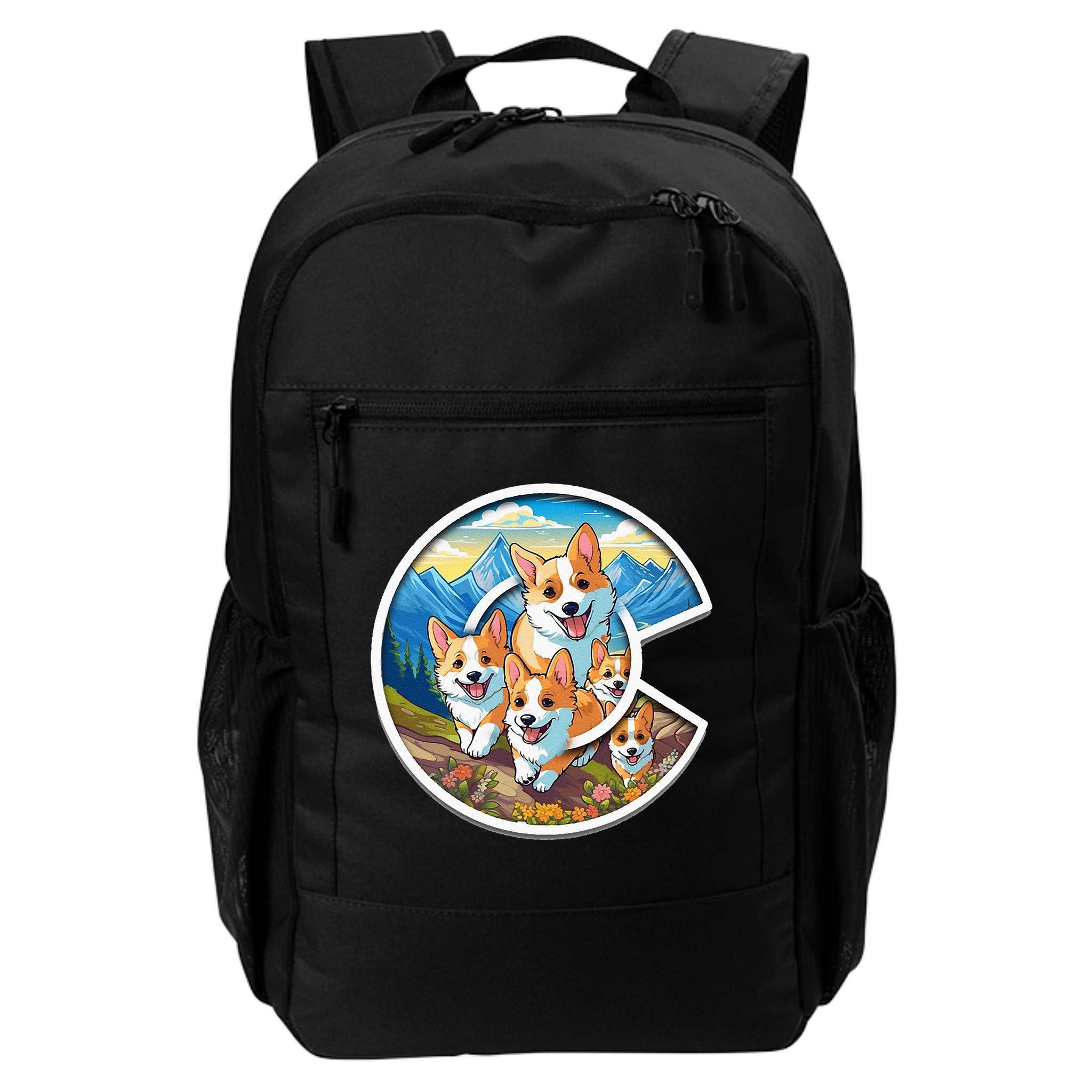 Colorado Corgi Cute Dog in the Rocky Mountains Backpack