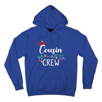 Christmas Cousin Crew Xmas Lights Santa Hat Cute Gift Hoodie