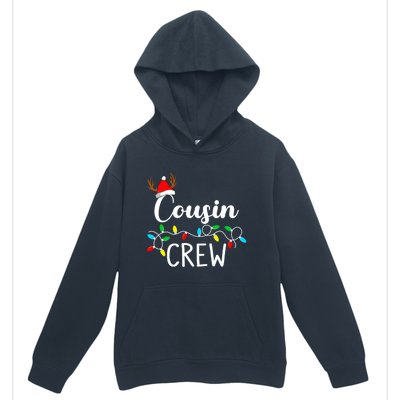 Christmas Cousin Crew Xmas Lights Santa Hat Cute Gift Urban Pullover Hoodie