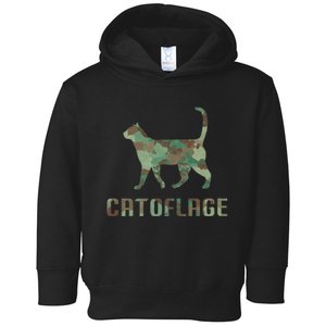 Camo Cat Catoflage Funny Cat Lover Cute Kitten Meow Cats Toddler Hoodie