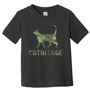 Camo Cat Catoflage Funny Cat Lover Cute Kitten Meow Cats Toddler T-Shirt