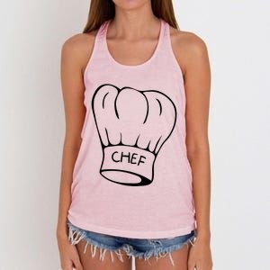 Chef Culinary Cooking Food Chefs Hat Sous Chefs Gift Women's Knotted Racerback Tank