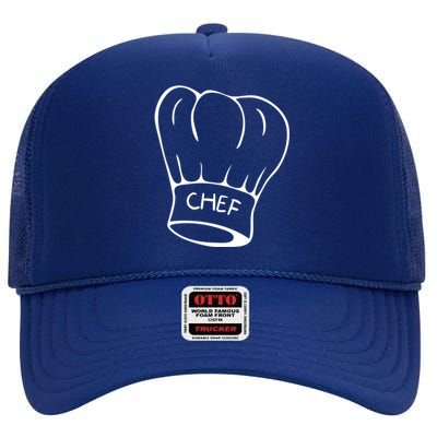 Chef Culinary Cooking Food Chefs Hat Sous Chefs Gift High Crown Mesh Back Trucker Hat