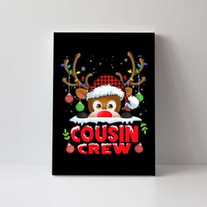 Cousin Crew Christmas Reindeer Buffalo Red Pajamas Canvas