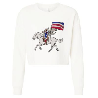 Cowboy Carter Cropped Pullover Crew