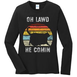 Chonk Cat Ladies Long Sleeve Shirt