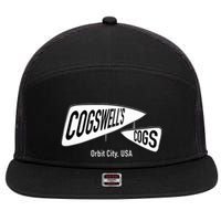 CogswellS Cogs Classic Cartoon 7 Panel Mesh Trucker Snapback Hat