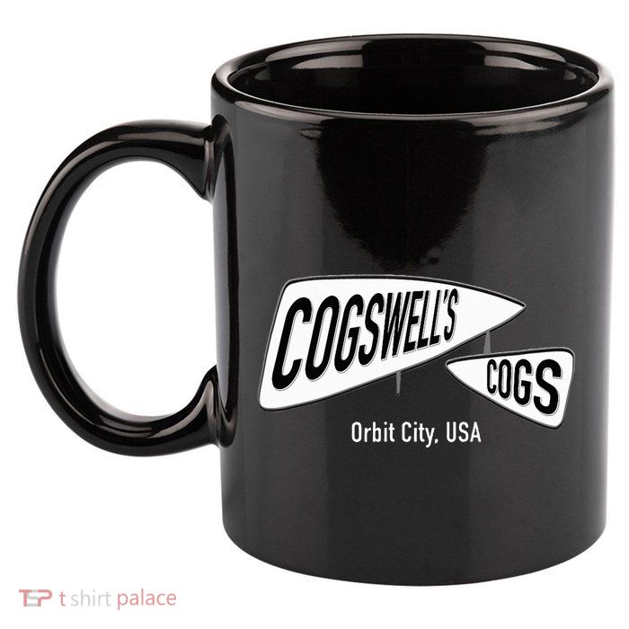 CogswellS Cogs Classic Cartoon 11oz C Handle Ceramic Mug