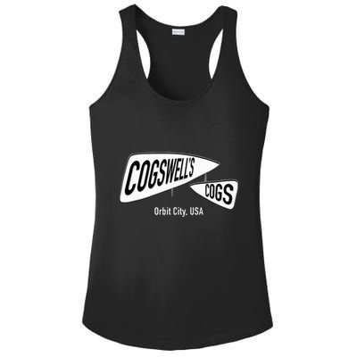 CogswellS Cogs Classic Cartoon Ladies PosiCharge Competitor Racerback Tank