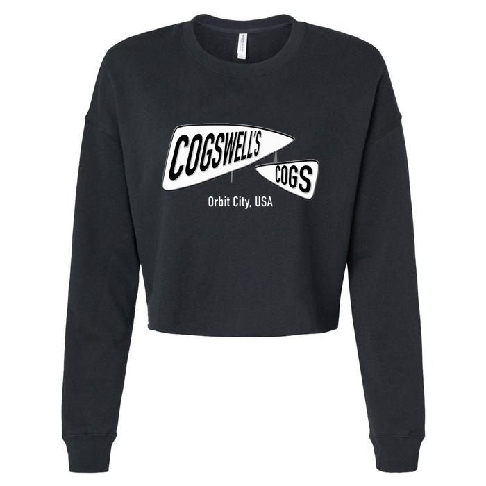CogswellS Cogs Classic Cartoon Cropped Pullover Crew
