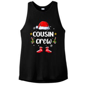 Cousin Crew Christmas Family Squad Naughty Matching Santa Great Gift Ladies PosiCharge Tri-Blend Wicking Tank