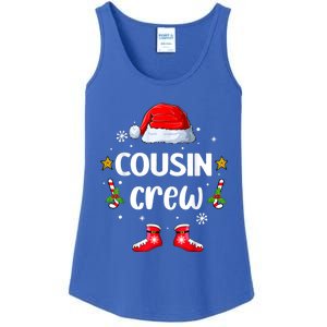 Cousin Crew Christmas Family Squad Naughty Matching Santa Great Gift Ladies Essential Tank