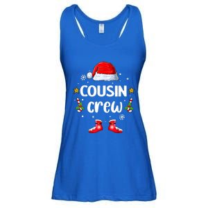 Cousin Crew Christmas Family Squad Naughty Matching Santa Great Gift Ladies Essential Flowy Tank