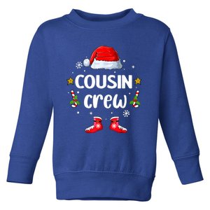 Cousin Crew Christmas Family Squad Naughty Matching Santa Great Gift Toddler Sweatshirt