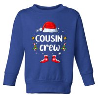 Cousin Crew Christmas Family Squad Naughty Matching Santa Great Gift Toddler Sweatshirt