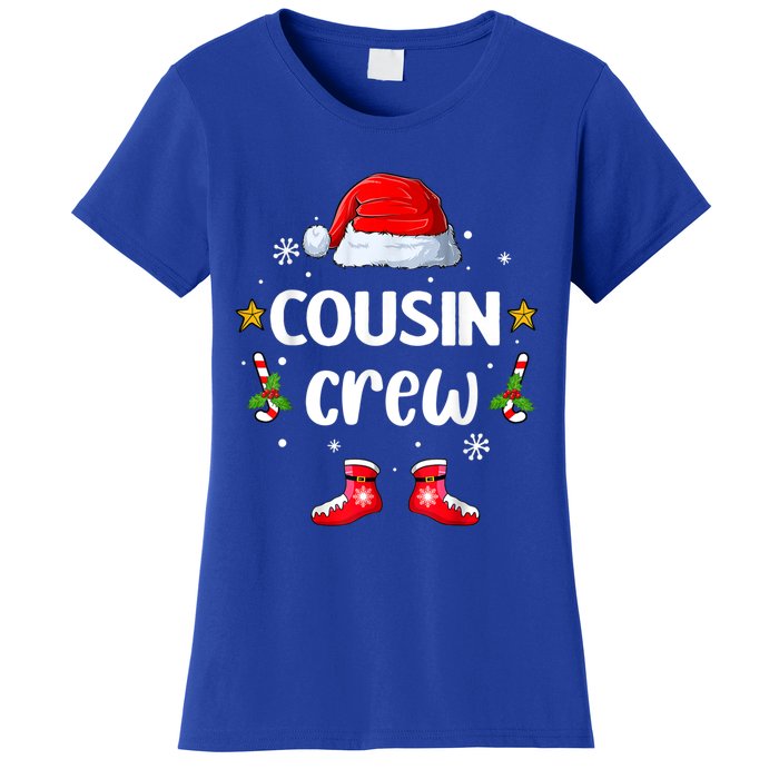 Cousin Crew Christmas Family Squad Naughty Matching Santa Great Gift Women's T-Shirt