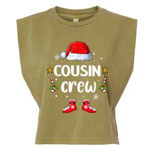 Cousin Crew Christmas Family Squad Naughty Matching Santa Great Gift Garment-Dyed Women's Muscle Tee