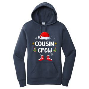 Cousin Crew Christmas Family Squad Naughty Matching Santa Great Gift Women's Pullover Hoodie