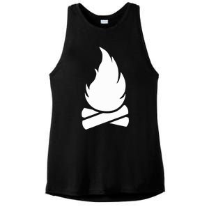 Camping Campfire Ladies PosiCharge Tri-Blend Wicking Tank