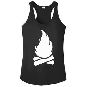 Camping Campfire Ladies PosiCharge Competitor Racerback Tank