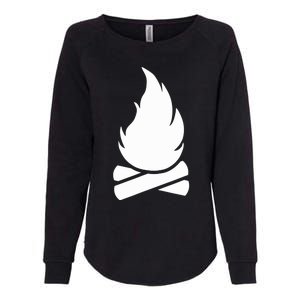 Camping Campfire Womens California Wash Sweatshirt