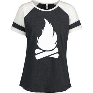 Camping Campfire Enza Ladies Jersey Colorblock Tee