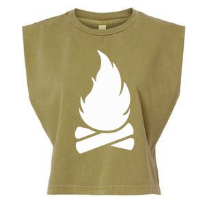 Camping Campfire Garment-Dyed Women's Muscle Tee