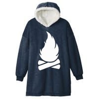 Camping Campfire Hooded Wearable Blanket