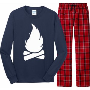 Camping Campfire Long Sleeve Pajama Set