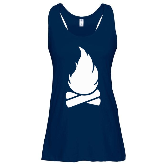 Camping Campfire Ladies Essential Flowy Tank