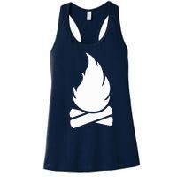 Camping Campfire Women's Racerback Tank