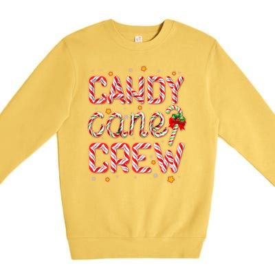 Cute Christmas Candy Cane Crew Matching Shirts Premium Crewneck Sweatshirt