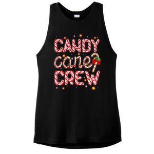 Cute Christmas Candy Cane Crew Matching Shirts Ladies PosiCharge Tri-Blend Wicking Tank