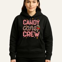 Cute Christmas Candy Cane Crew Matching Shirts Hoodie