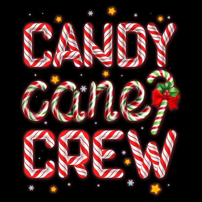 Cute Christmas Candy Cane Crew Matching Shirts Hoodie