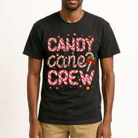 Cute Christmas Candy Cane Crew Matching Shirts Tall T-Shirt