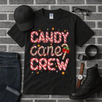 Cute Christmas Candy Cane Crew Matching Shirts Tall T-Shirt