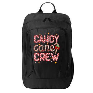 Cute Christmas Candy Cane Crew Matching Shirts City Backpack