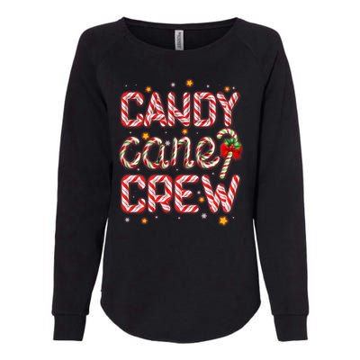 Cute Christmas Candy Cane Crew Matching Shirts Womens California Wash Sweatshirt