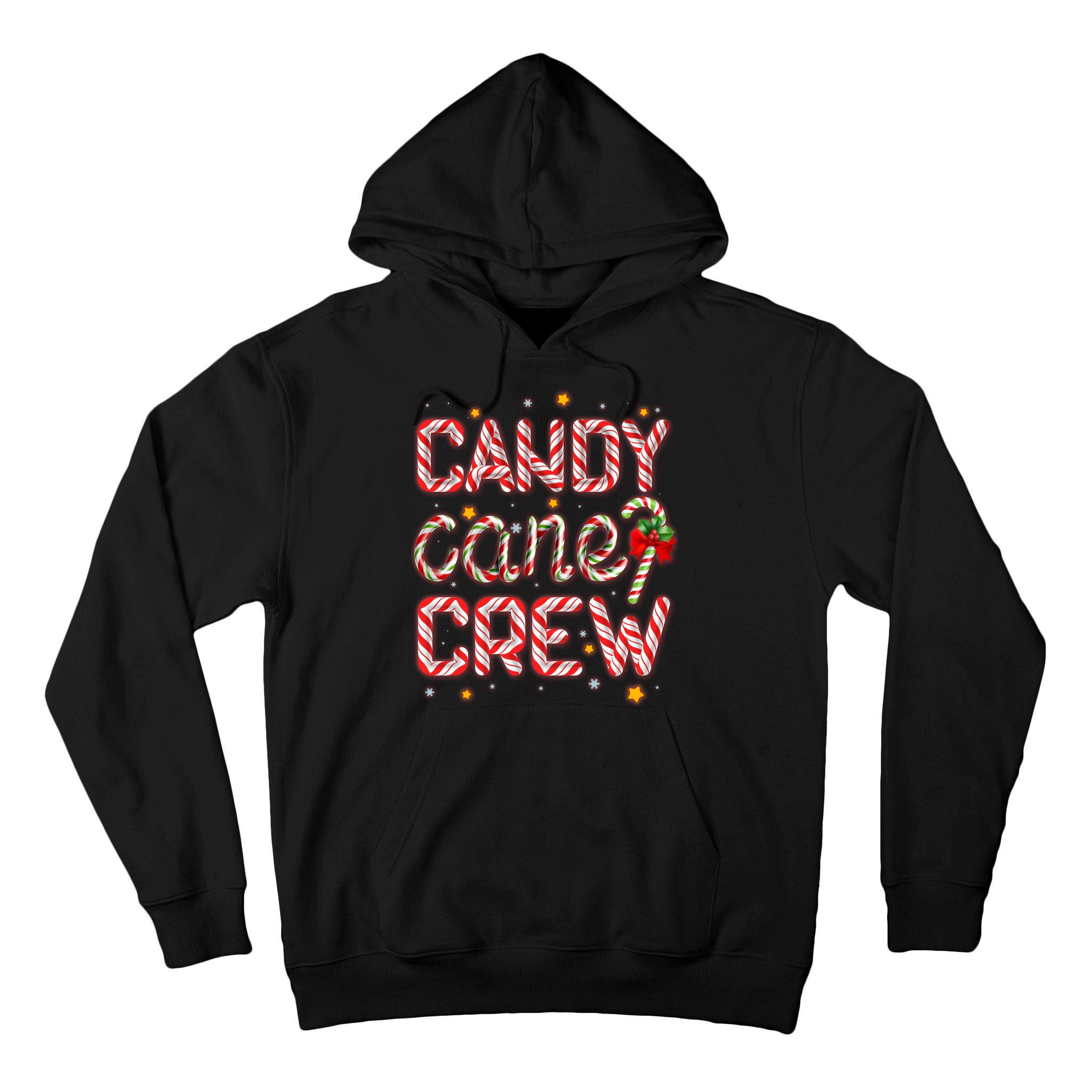 Cute Christmas Candy Cane Crew Matching Shirts Tall Hoodie