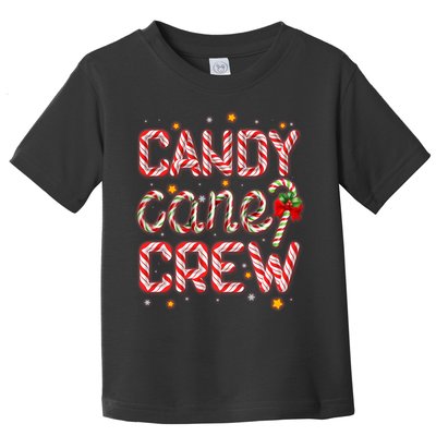 Cute Christmas Candy Cane Crew Matching Shirts Toddler T-Shirt