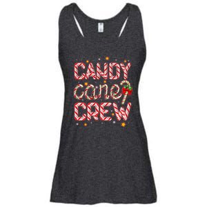 Cute Christmas Candy Cane Crew Matching Shirts Ladies Essential Flowy Tank