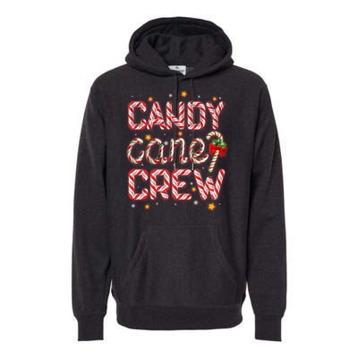 Cute Christmas Candy Cane Crew Matching Shirts Premium Hoodie