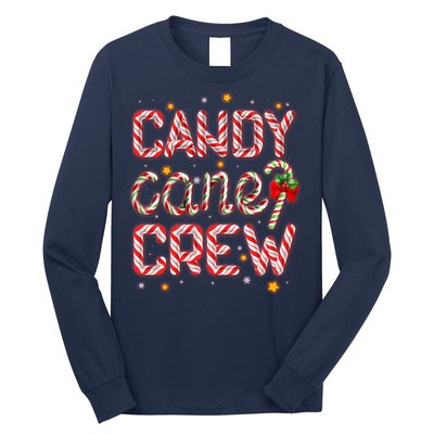 Cute Christmas Candy Cane Crew Matching Shirts Long Sleeve Shirt