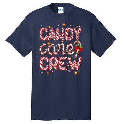 Cute Christmas Candy Cane Crew Matching Shirts Tall T-Shirt