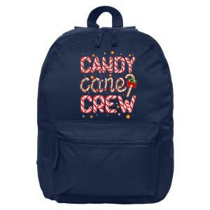 Cute Christmas Candy Cane Crew Matching Shirts 16 in Basic Backpack