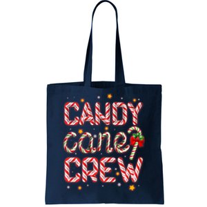 Cute Christmas Candy Cane Crew Matching Shirts Tote Bag