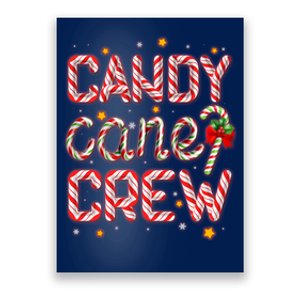 Cute Christmas Candy Cane Crew Matching Shirts Poster